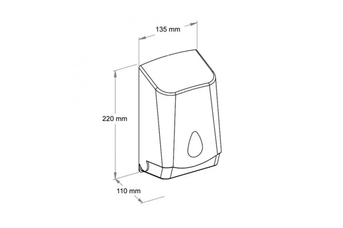 Pojemnik na papier toaletowy w listkach MERIDA UNIQUE EXCLUSIVE CARBON LINE
 Merida BUH421