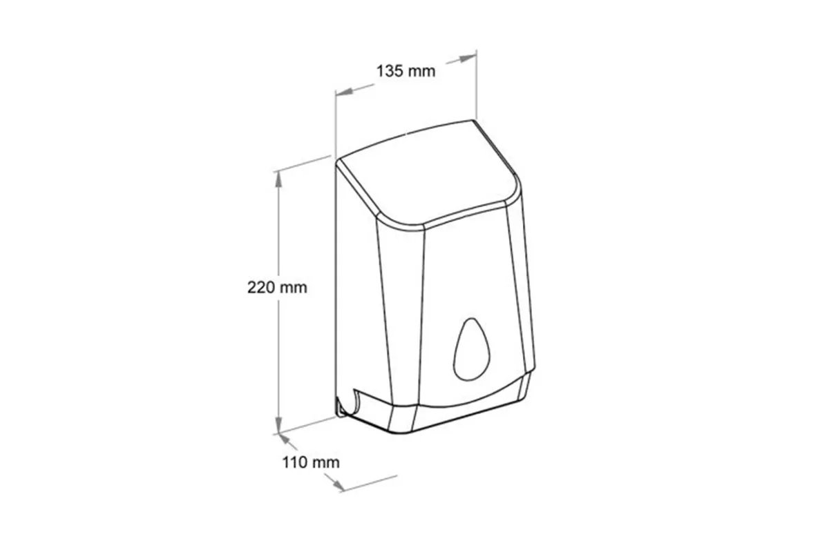 Pojemnik na papier toaletowy w listkach MERIDA UNIQUE ORANGE SPARK LINE
 Merida BUO451