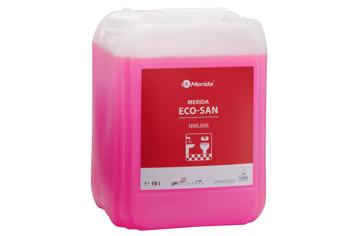 MERIDA ECO-SAN, ekologiczny środek do codziennego mycia sanitariatów, kanister 10 l, ECOLABEL
 Merida NML606