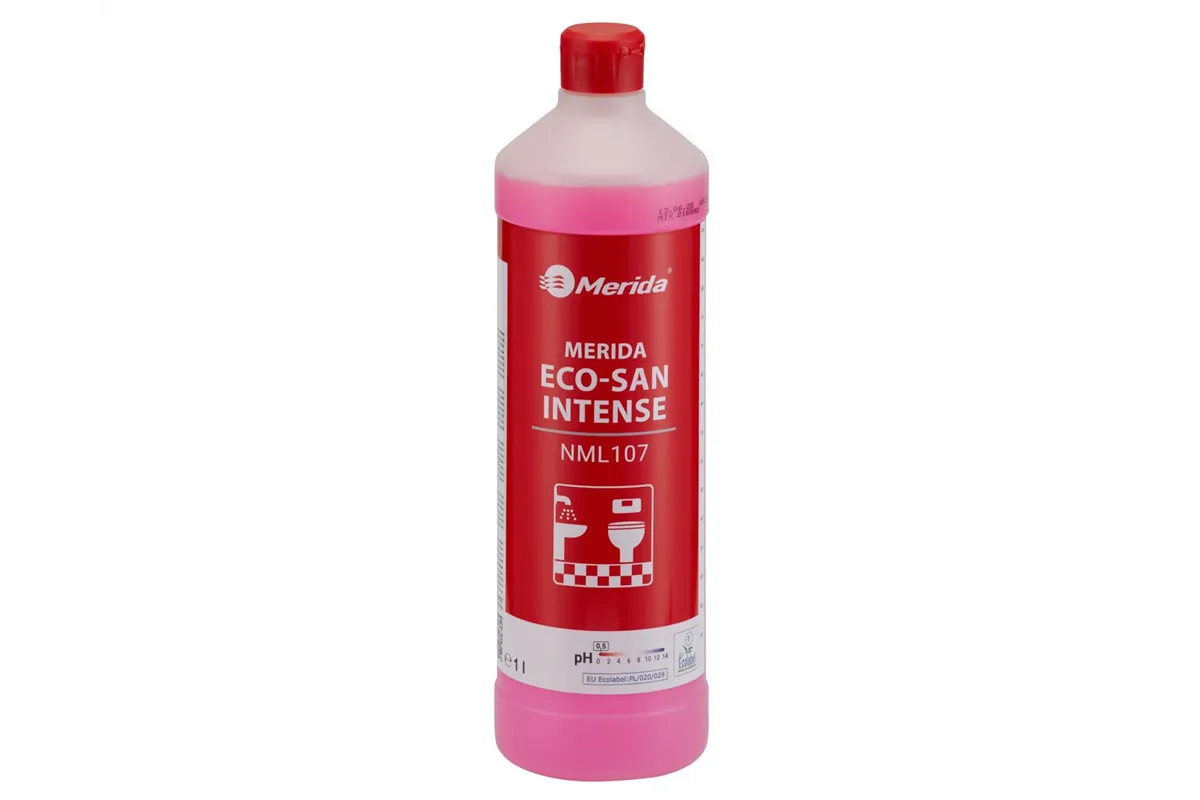 MERIDA ECO-SAN INTENSE, ekologiczny środek do gruntownego mycia sanitariatów, butelka 1 l, ECOLABEL
 Merida NML107