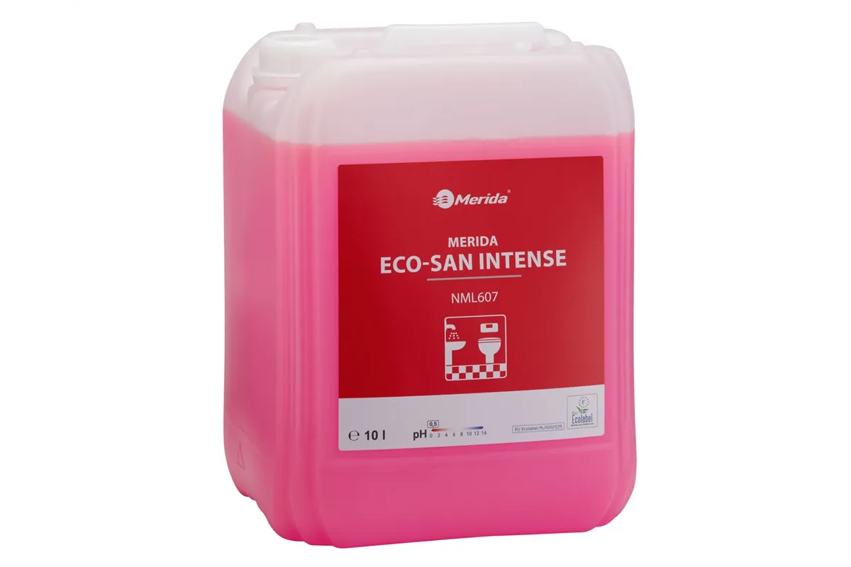 MERIDA ECO-SAN INTENSE, ekologiczny środek do gruntownego mycia sanitariatów, kanister 10 l, ECOLABEL
 Merida NML607