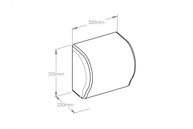 Mechaniczny podajnik ręczników MERIDA UNIQUE LUX CUT MARBLE SPARK LINE
 Merida CUH359