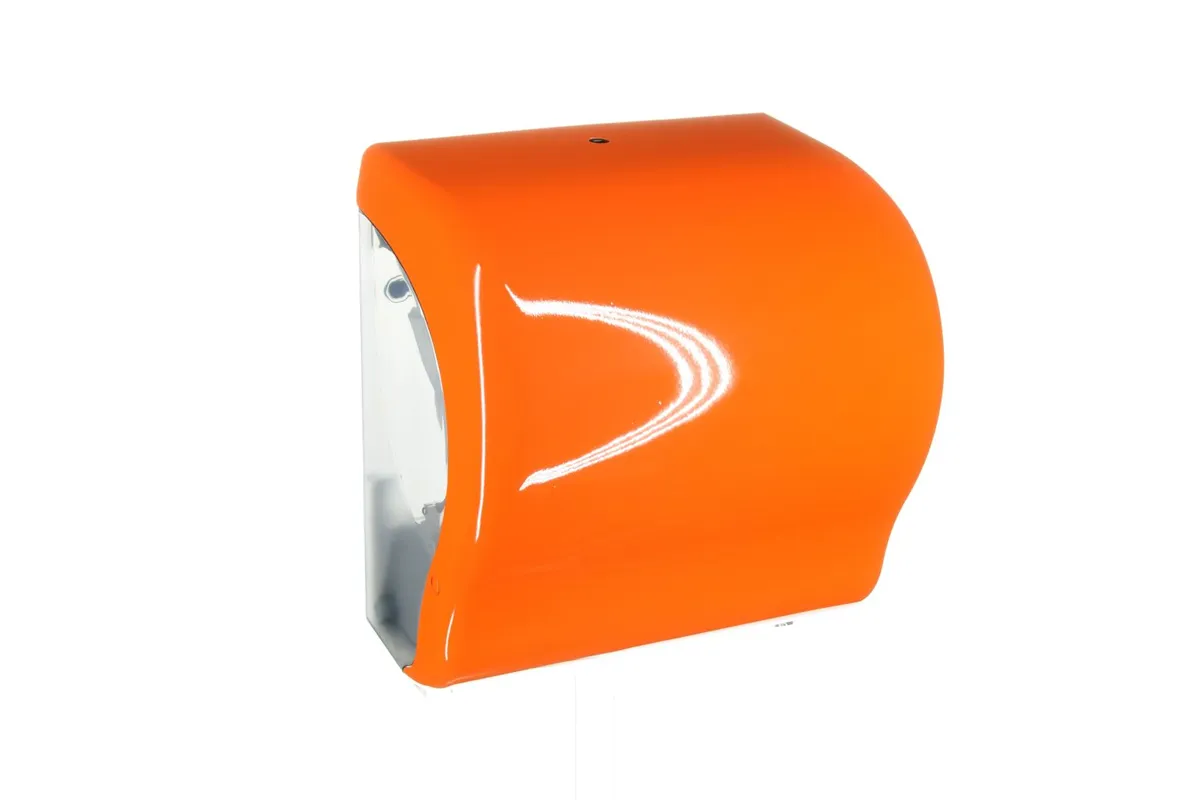 Mechaniczny podajnik ręczników w rolach MERIDA UNIQUE LUX CUT ORANGE SPARK LINE
 Merida CUO351