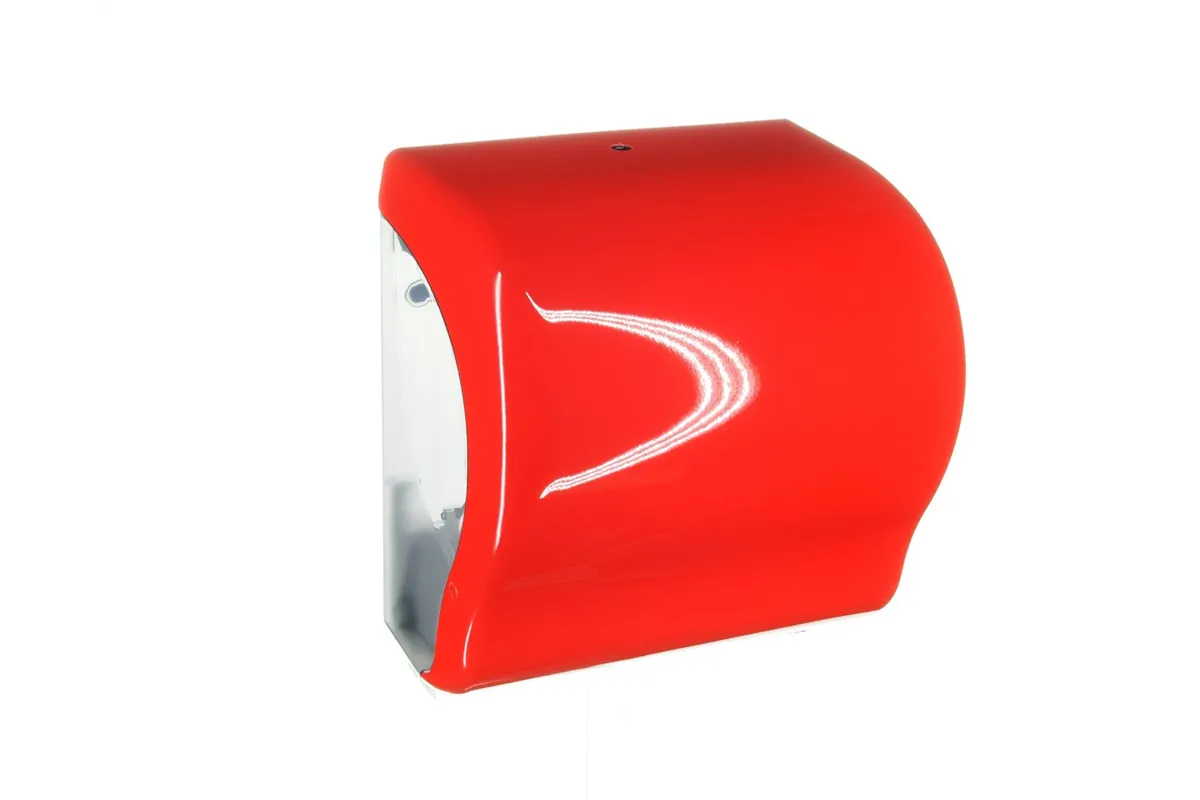 Mechaniczny podajnik ręczników w rolach MERIDA UNIQUE LUX CUT RED SPARK LINE
 Merida CUR351