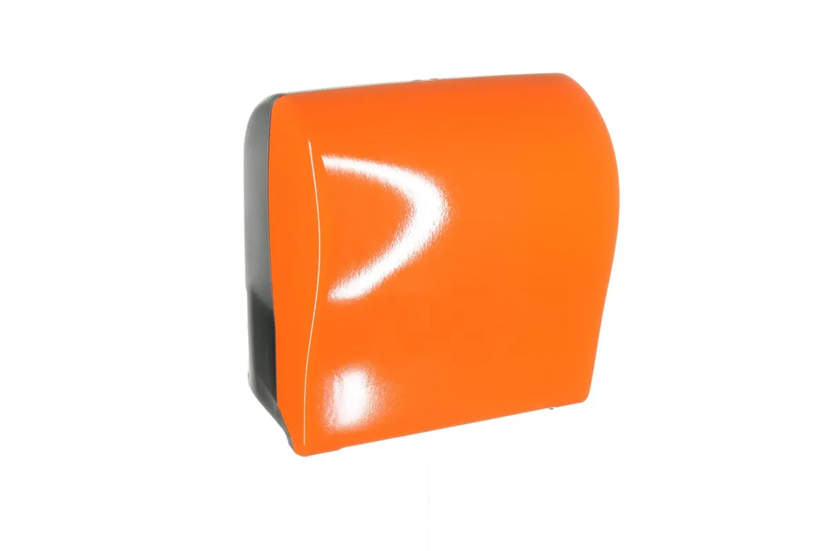 Mechaniczny podajnik ręczników w rolach MERIDA UNIQUE SOLID CUT ORANGE SPARK LINE
 Merida CUO352