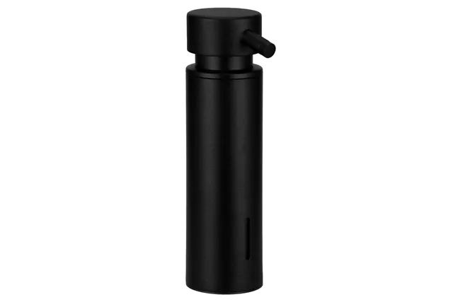 Dozownik mydła w płynie mocowany do blatu MERIDA STELLA BLACK LINE, pojemność zbiornika 300 ml, czarny
 Merida DSC111