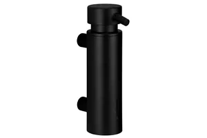 Dozownik mydła w płynie mocowany do ściany MERIDA STELLA BLACK LINE, pojemność zbiornika 300 ml, czarny
 Merida DSC112