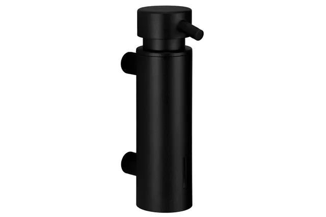 Dozownik mydła w płynie mocowany do ściany MERIDA STELLA BLACK LINE, pojemność zbiornika 300 ml, czarny
 Merida DSC112