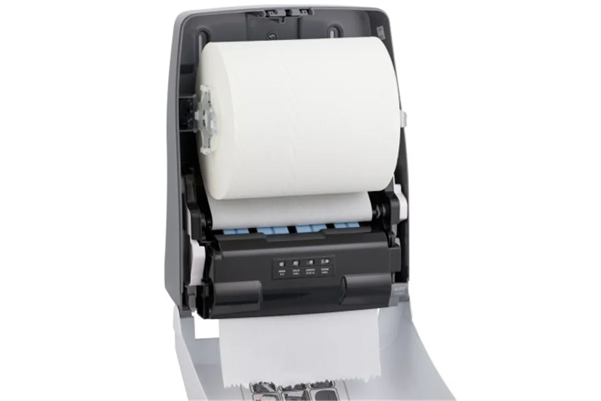 Automatyczny bezdotykowy podajnik ręczników papierowych w rolach MERIDA ONE AUTOMATIC MAXI, tworzywo ABS, biały
 Merida CEB501