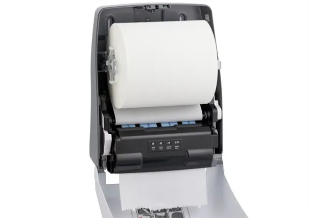 Automatyczny bezdotykowy podajnik ręczników papierowych w rolach MERIDA ONE AUTOMATIC MAXI, tworzywo ABS, biały
 Merida CEB501