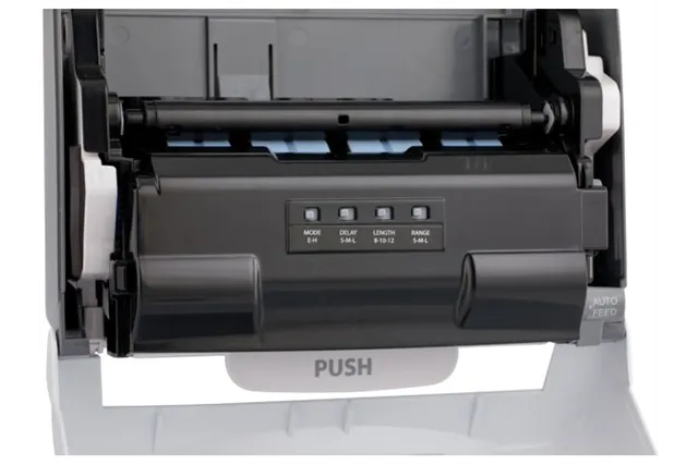 Automatyczny bezdotykowy podajnik ręczników papierowych w rolach MERIDA ONE AUTOMATIC MAXI, tworzywo ABS, biały
 Merida CEB501