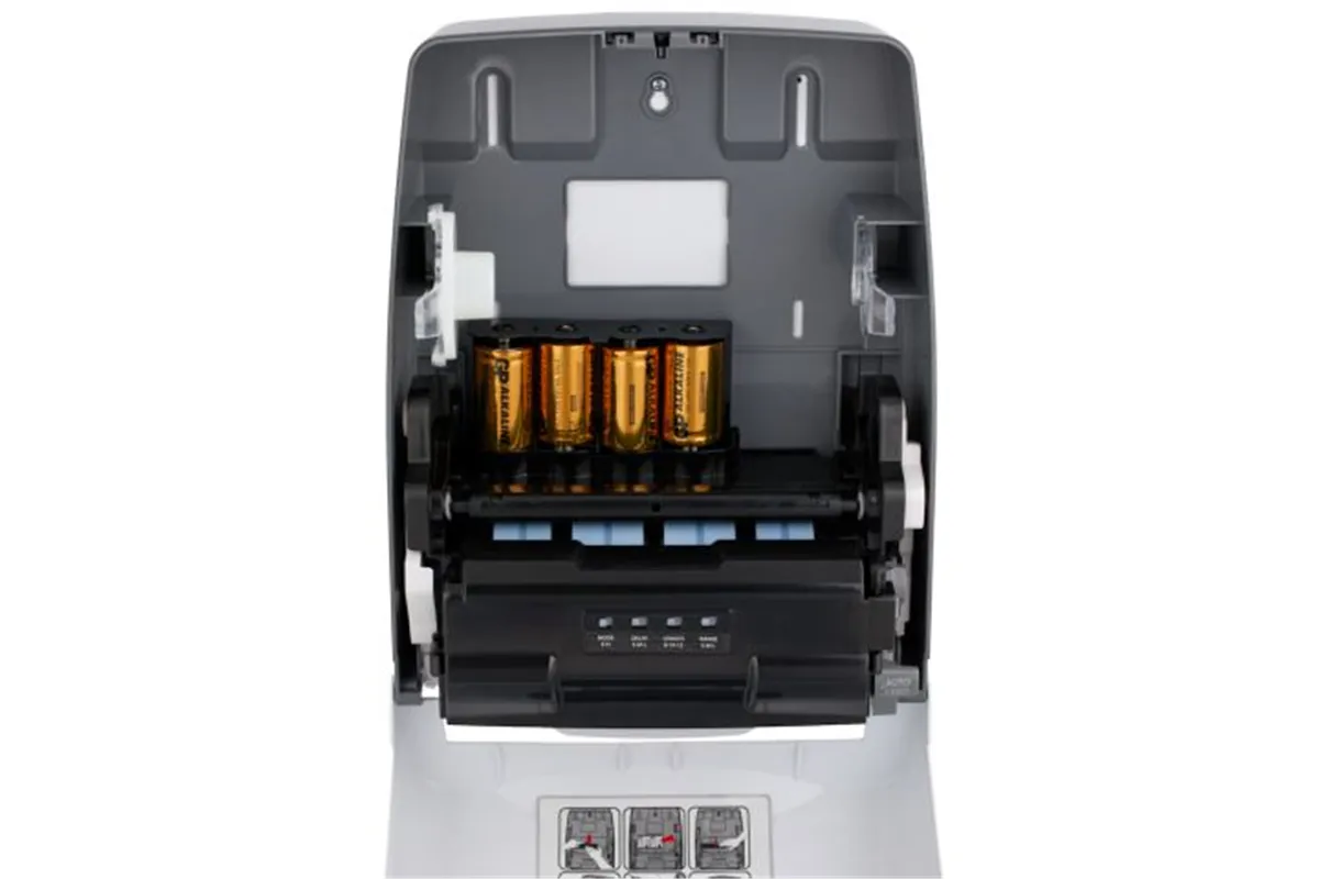 Automatyczny bezdotykowy podajnik ręczników papierowych w rolach MERIDA ONE AUTOMATIC MAXI, tworzywo ABS, biały
 Merida CEB501