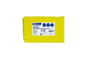Worki na śmieci MERIDA, 110 x 110 cm, pojemność 240 l, paczka 10 szt., ŻÓŁTE, LDPE
 Merida W60Y