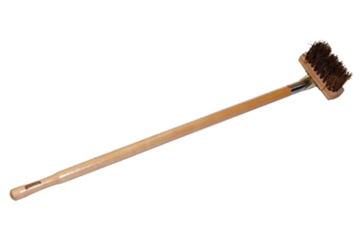 SZ - R ﻿Szczotka ze skrobakiem i włosiem ryżowym / mosiężnym Red Fox