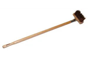 W - SZ - R ﻿Szczotka ze skrobakiem i włosiem ryżowym / mosiężnym Red Fox