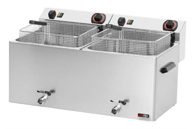 FE - 1010 T ﻿Frytownica elektryczna 11 + 11 l trójfazowa Red Fox