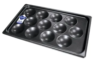 GN - 1/1 TJ ﻿Pojemnik GN 1/1 teflon na jaja (12szt) Red Fox