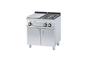 TP2 - 78 G/P ﻿﻿Kuchnia żeliwna gazowa z szafką RM Gastro