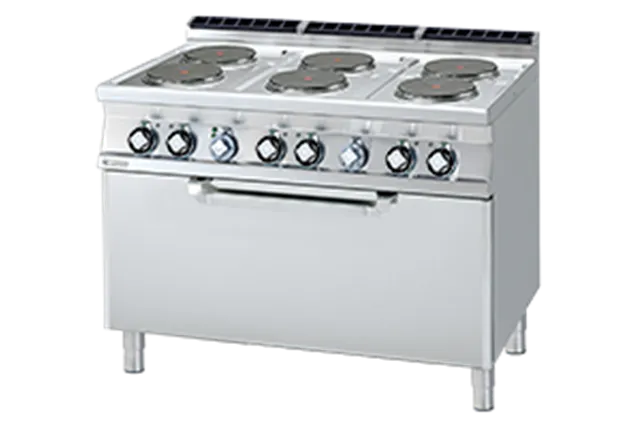 CF6 - 712 ET ﻿﻿Kuchnia elektryczna z piekarnikiem RM Gastro