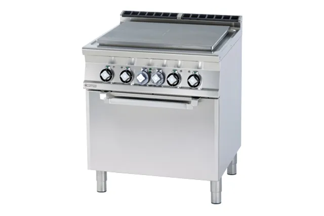 TPFV - 78 ET ﻿﻿Kuchnia żeliwna elektryczna z piekarnikiem RM Gastro