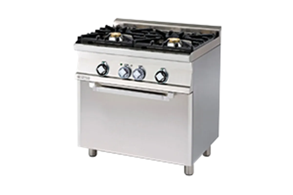 CF2 - 68 GEM WOK ﻿﻿Kuchnia gazowa WOK z piekarnikiem elektrycznym RM Gastro