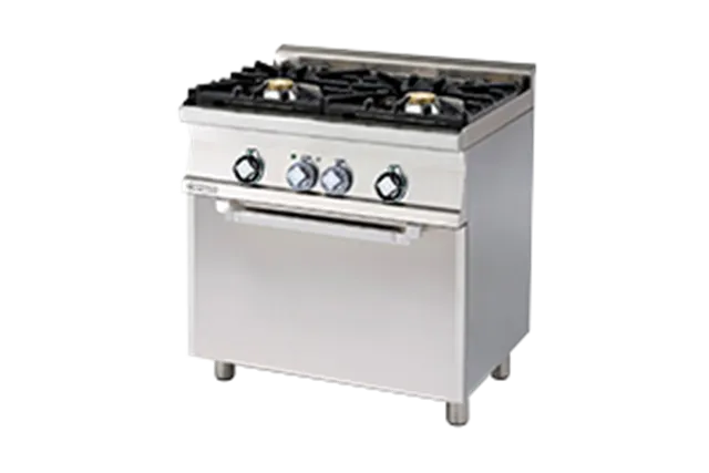 CF2 - 68 GEM WOK ﻿﻿Kuchnia gazowa WOK z piekarnikiem elektrycznym RM Gastro