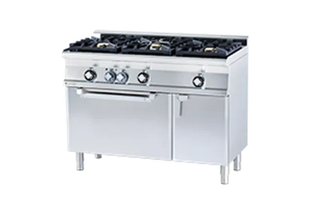 CF3 - 612 GEMV WOK ﻿﻿Kuchnia gazowa WOK z piekarnikiem elektrycznym RM Gastro