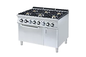 CF6 - 912 GV ﻿﻿Kuchnia gazowa z piekarnikiem RM Gastro