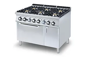 CF6 - 912 GEV ﻿﻿Kuchnia gazowa z piekarnikiem elektrycznym RM Gastro