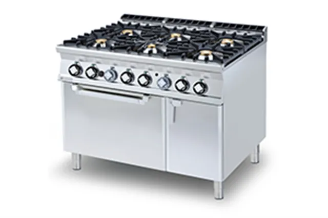 CF6 - 912 GEV ﻿﻿Kuchnia gazowa z piekarnikiem elektrycznym RM Gastro