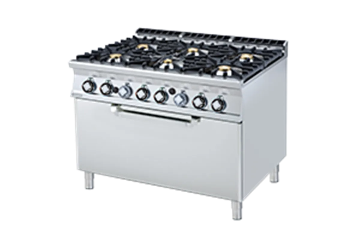 CF6 - 912 G ﻿﻿Kuchnia gazowa z piekarnikiem RM Gastro
