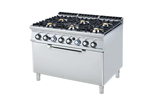 CF6 - 912 G ﻿﻿Kuchnia gazowa z piekarnikiem RM Gastro
