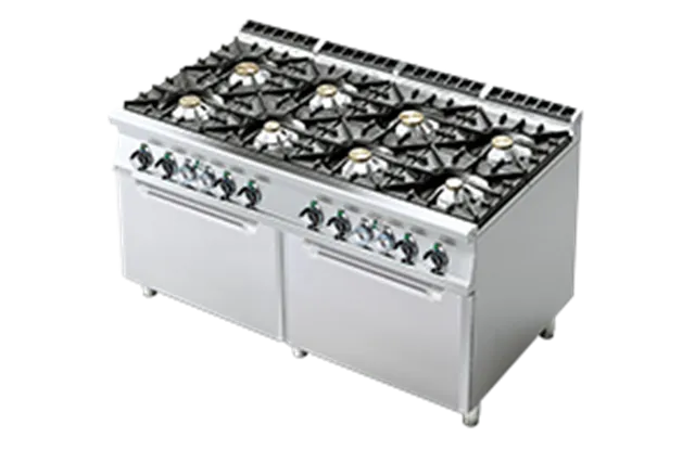 CF8 - 916 G ﻿﻿Kuchnia gazowa z piekarnikiem RM Gastro