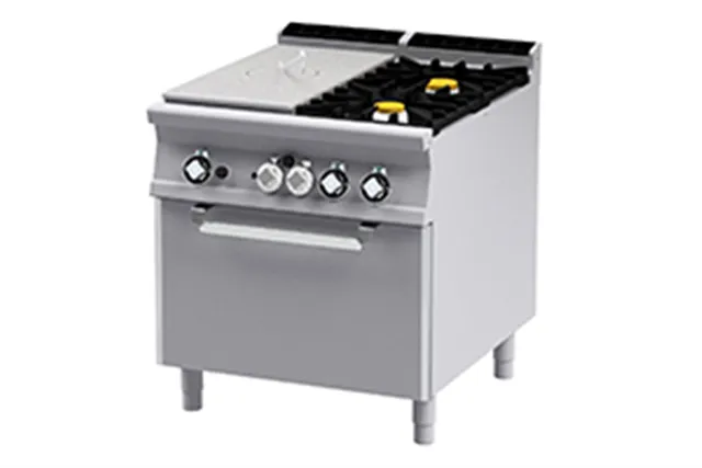 TPF2 - 98 G ﻿﻿Kuchnia żeliwna z piekarnikiem RM Gastro