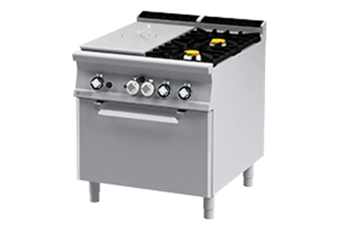 TPF2 - 98 GE ﻿﻿Kuchnia żeliwna z piekarnikiem elektrycznym RM Gastro