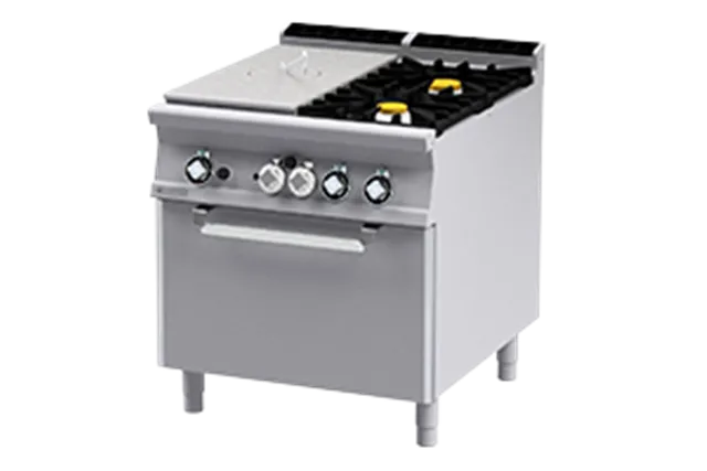 TPF2 - 98 GE ﻿﻿Kuchnia żeliwna z piekarnikiem elektrycznym RM Gastro