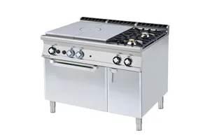 TPF2 - 912 GEV ﻿﻿Kuchnia żeliwna gazowa z piekarnikiem elektrycznym RM Gastro