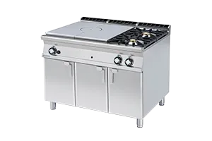 TP2 - 912 G ﻿﻿Kuchnia żeliwna z szafką RM Gastro