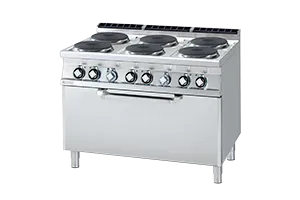 CF6 - 912 ET ﻿﻿Kuchnia elektryczna z piekarnikiem RM Gastro