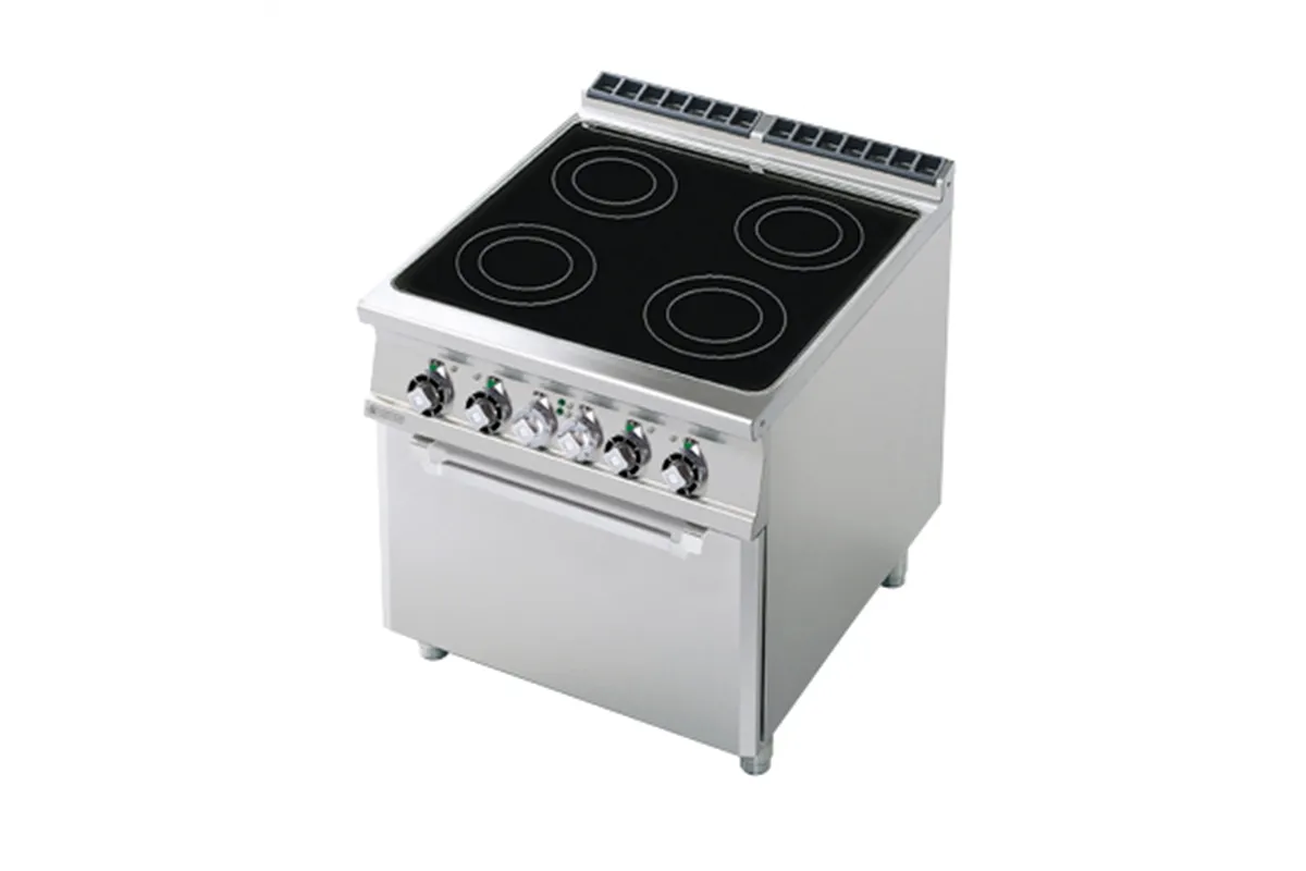 CFC4 - 98 ET ﻿﻿Kuchnia elektryczna ceramiczna z piekarnikiem RM Gastro