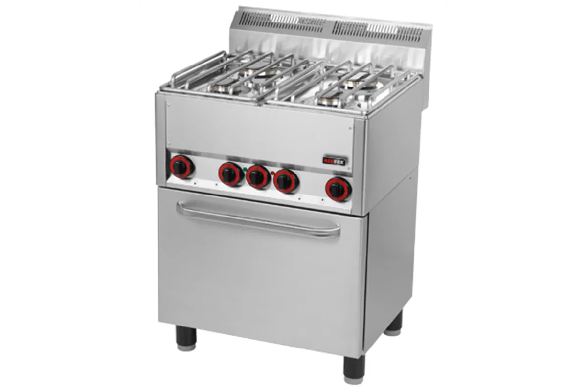 SPT 60 GL ﻿Kuchnia gazowa z piekarnikiem elektrycznym Red Fox