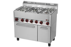 SPT 90/5 GL ﻿Kuchnia gazowa z piekarnikiem elektrycznym Red Fox