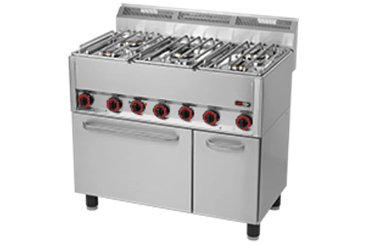 SPT 90/5 GL ﻿Kuchnia gazowa z piekarnikiem elektrycznym Red Fox