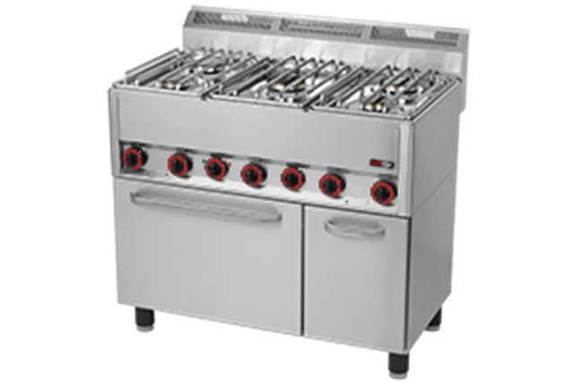 SPT 90/5 GL ﻿Kuchnia gazowa z piekarnikiem elektrycznym Red Fox