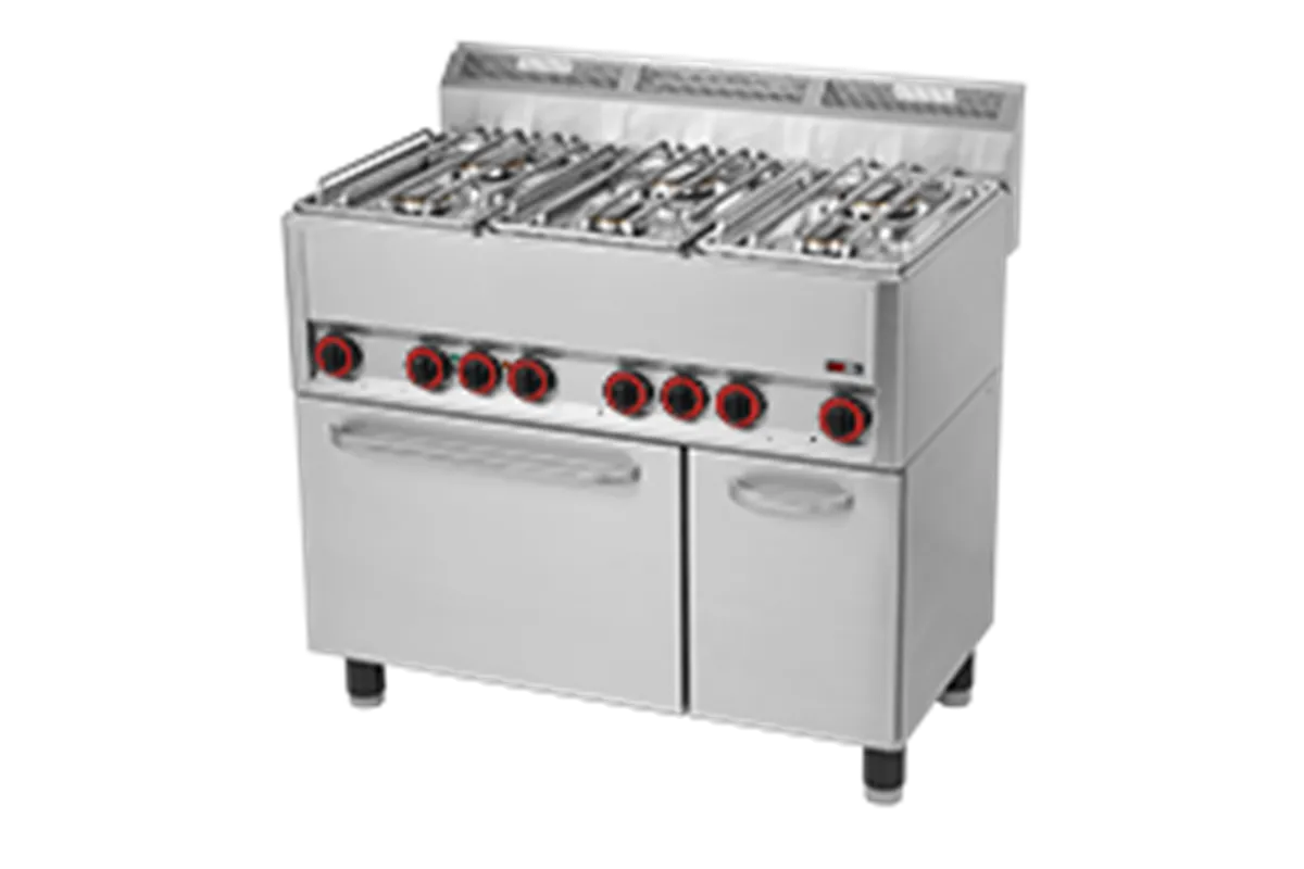 SPT 90 GL ﻿Kuchnia gazowa z piekarnikiem elektrycznym Red Fox