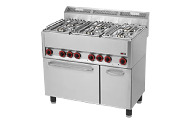 SPT 90 GL ﻿Kuchnia gazowa z piekarnikiem elektrycznym Red Fox