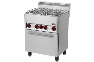 SPT 60 GLS ﻿Kuchnia gazowa z piekarnikiem elektrycznym Red Fox