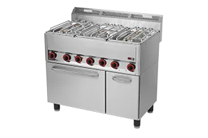 SPT 90/5 GLS ﻿Kuchnia gazowa z piekarnikiem elektrycznym Red Fox