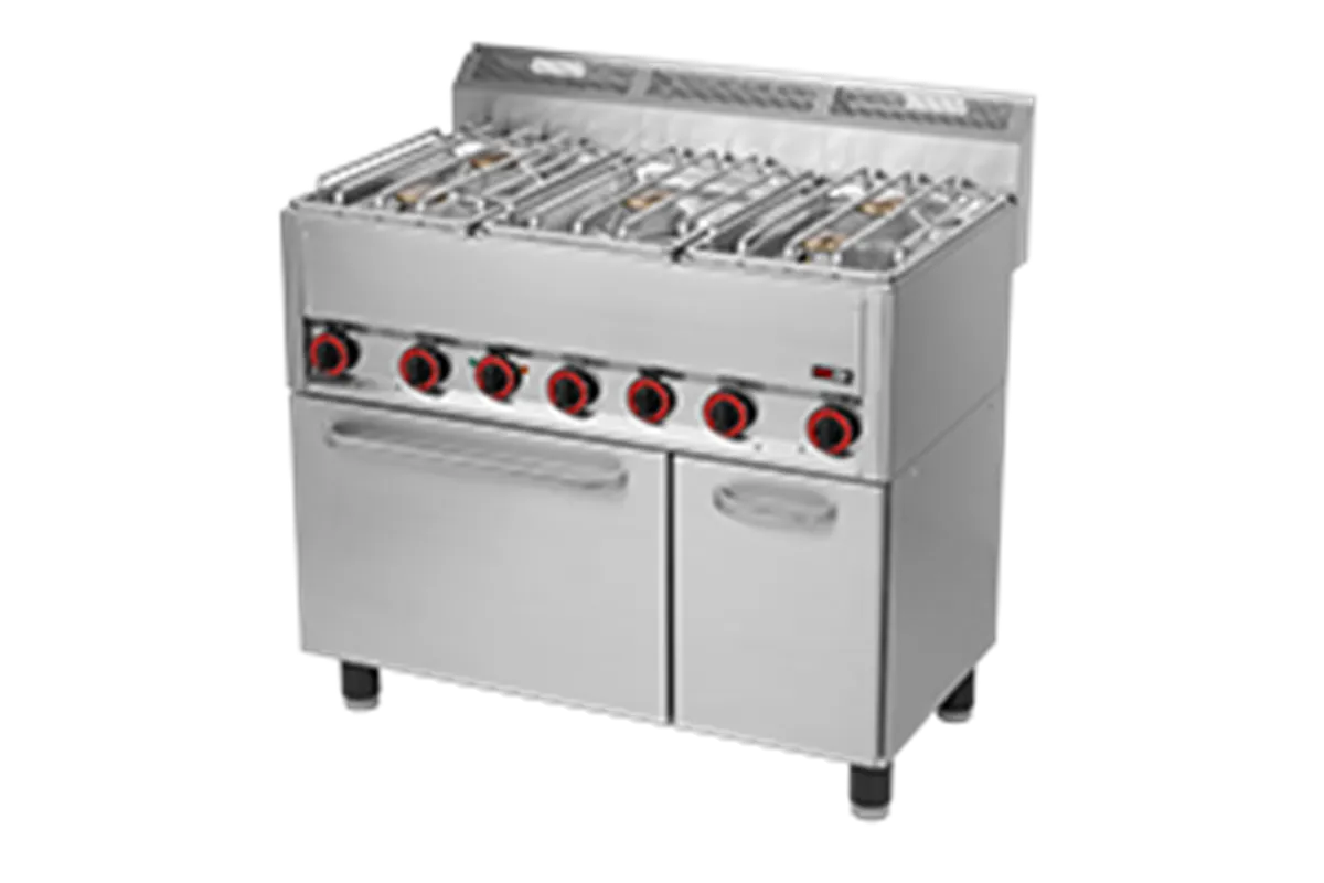 SPT 90/5 GLS ﻿Kuchnia gazowa z piekarnikiem elektrycznym Red Fox