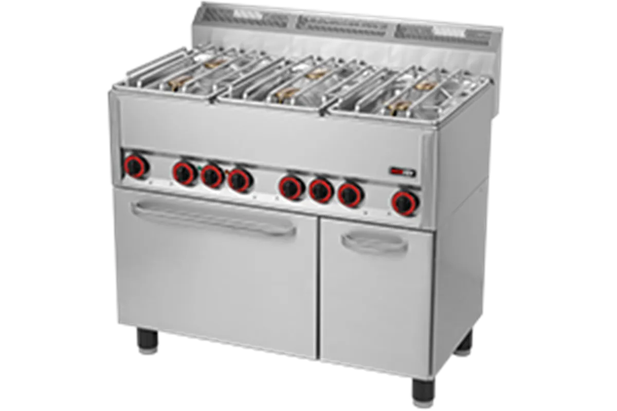 SPT 90 GLS ﻿Kuchnia gazowa z piekarnikiem elektrycznym Red Fox